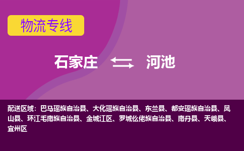 石家庄到河池物流专线-石家庄到河池货运-敬请致电