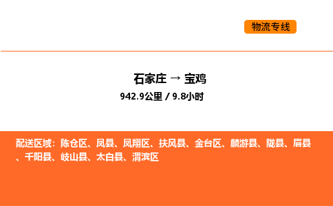 石家庄到金台区货运公司-石家庄至金台区货运专线-