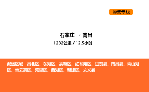 石家庄到新建区货运公司-石家庄至新建区货运专线-