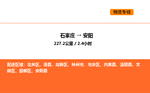 石家庄到安阳物流专线-石家庄至安阳专线-速度与效率